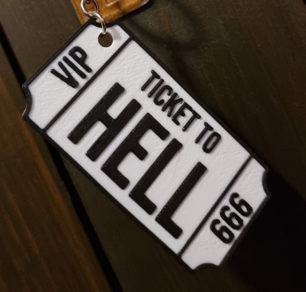VIP Ticket to Hell - Schlüsselanhänger, Bild 1 von 2
